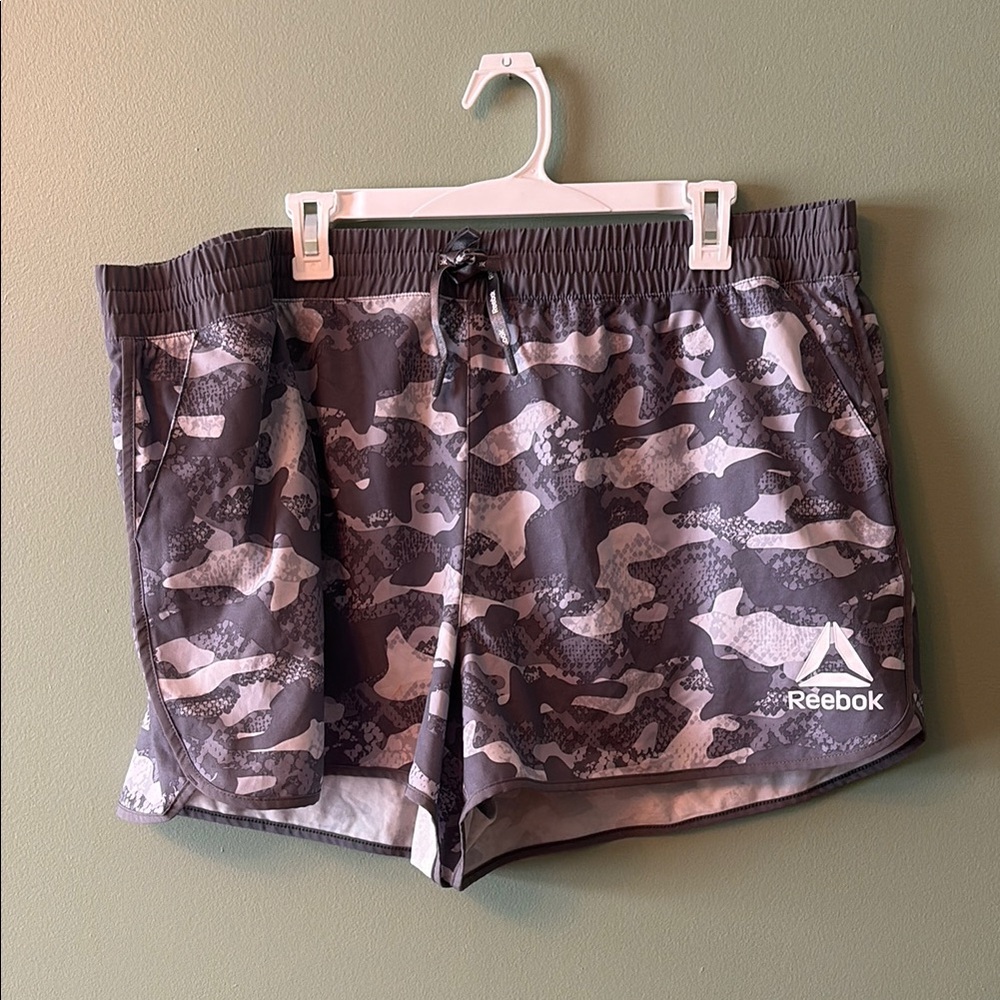 Reebok Women's Gray Camo Shorts